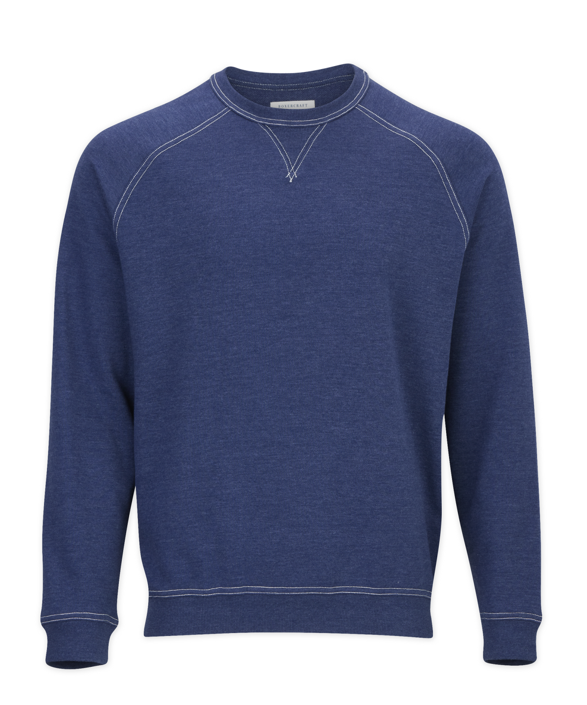 Men's French Terry Crew – French Terry Crewneck Sweatshirt in Navy Heather