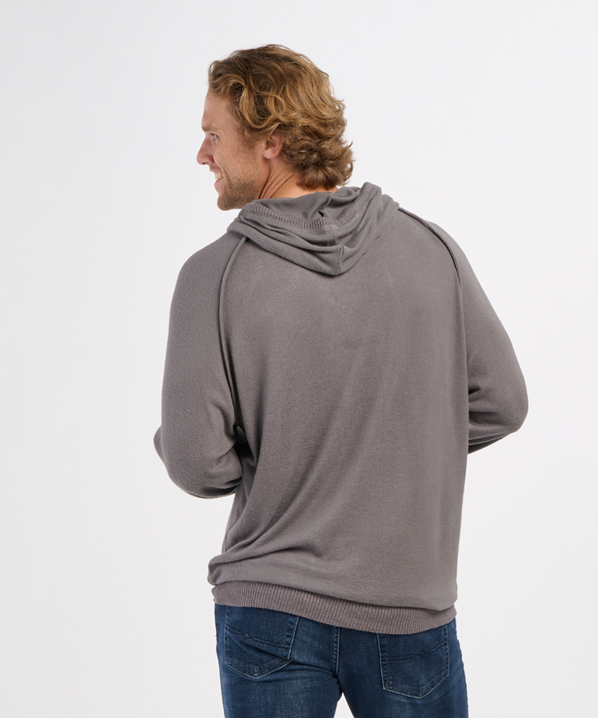 Men's Cuddle Hoodie – Ultra-Soft Pullover Hooded Sweatshirt in Meditation Grey