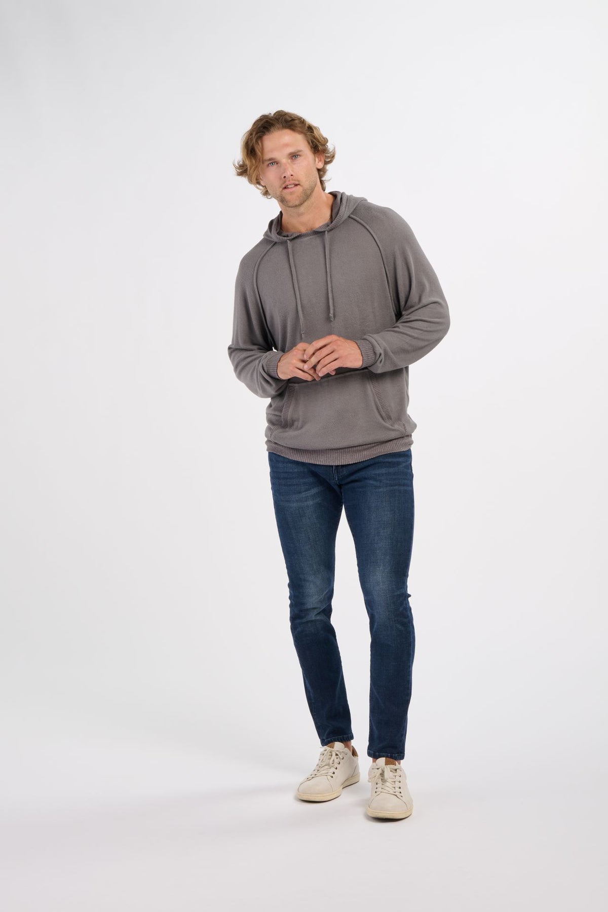 Men's Cuddle Hoodie – Ultra-Soft Pullover Hooded Sweatshirt in Meditation Grey