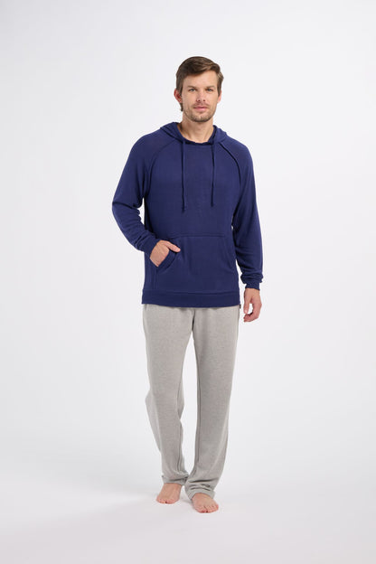 Men's Cuddle Hoodie – Ultra-Soft Pullover Hooded Sweatshirt in Navy