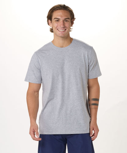 BM2103 Crewneck Tee - Oxford Heather - Front | Oxford Heather