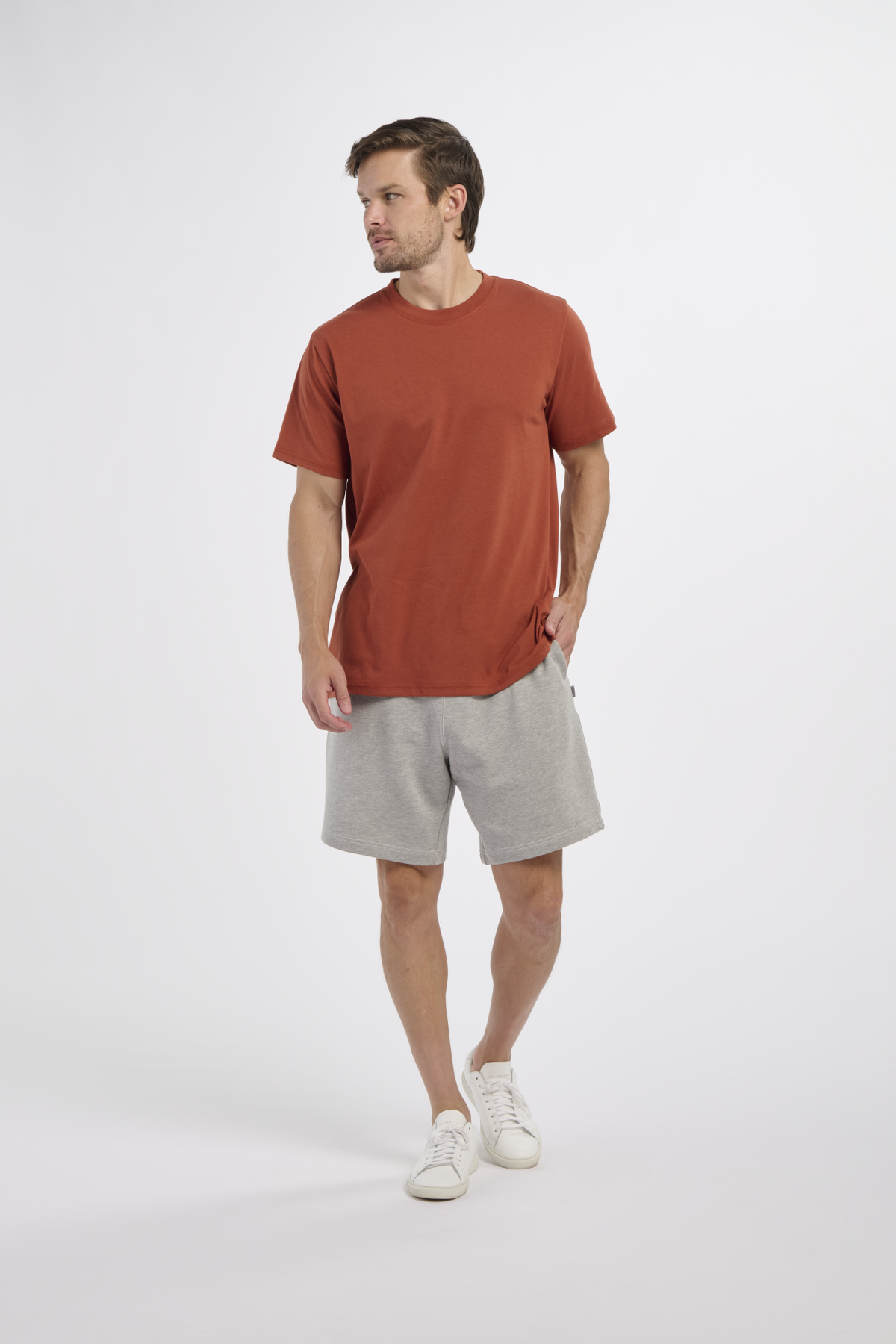 BM2103 Crewneck Tee - Spice - Front | Spice