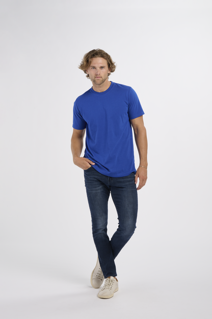 BM2103 Crewneck Tee - Electric Royal - Front | Electric Royal