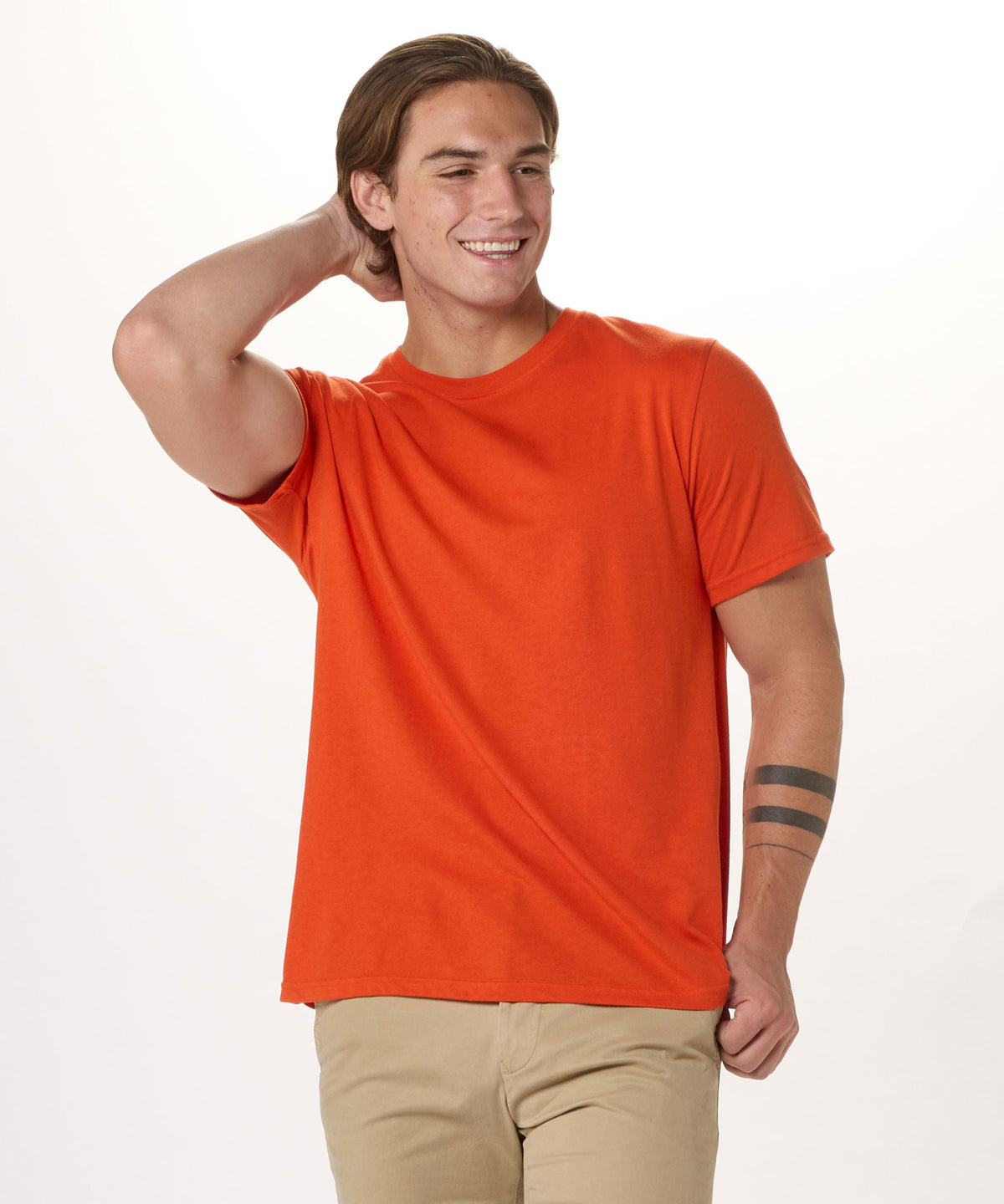 BM2103 Crewneck Tee - Burnt Orange - Front | Burnt Orange