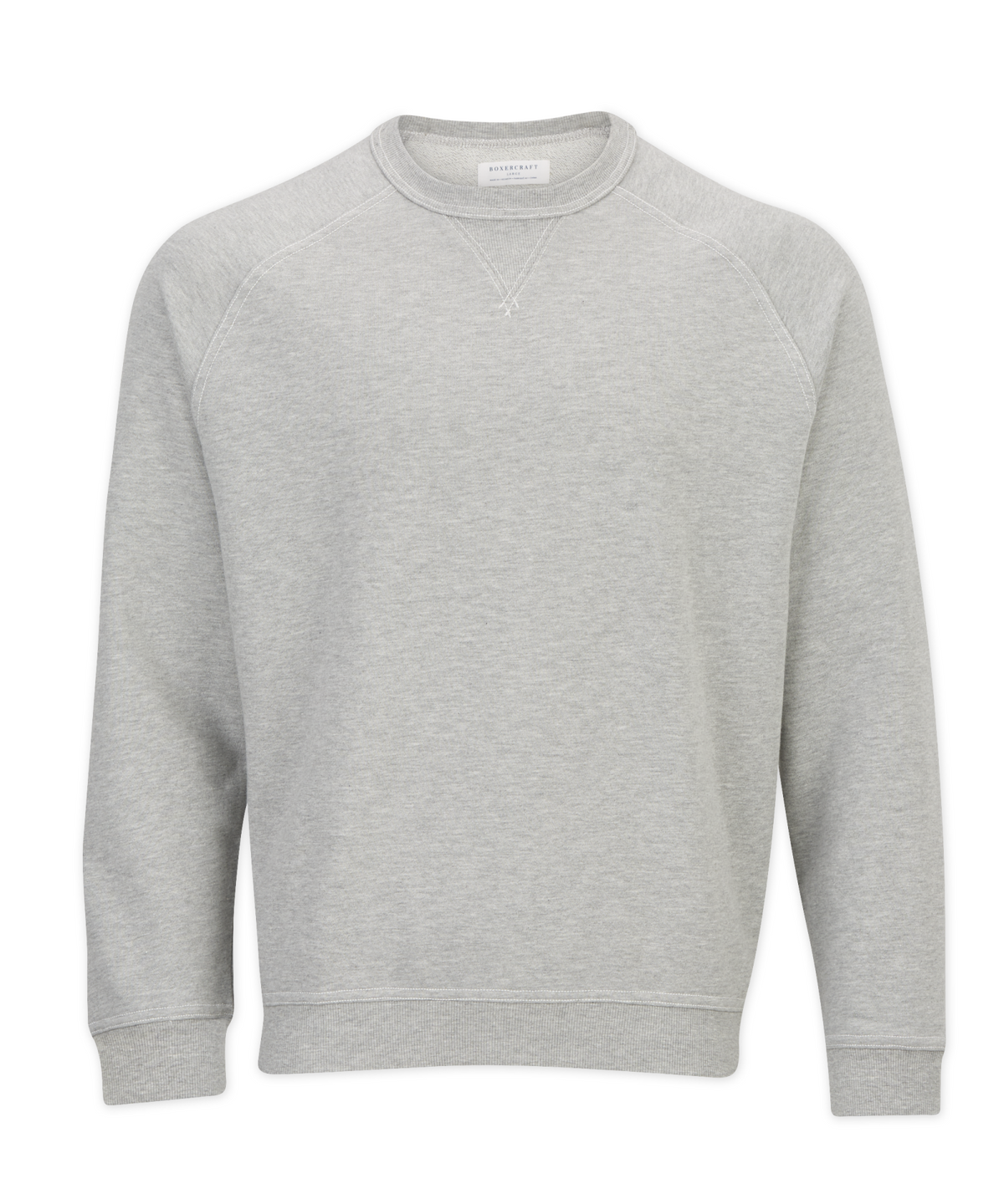 Men's French Terry Crew – French Terry Crewneck Sweatshirt in Oxford Heather