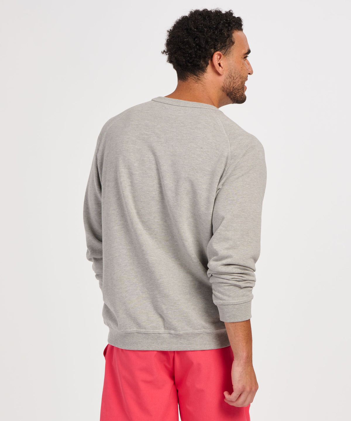 Men's French Terry Crew – French Terry Crewneck Sweatshirt in Oxford Heather