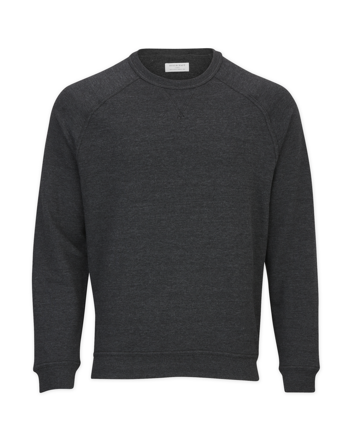 Men's French Terry Crew – French Terry Crewneck Sweatshirt in Charcoal Hthr