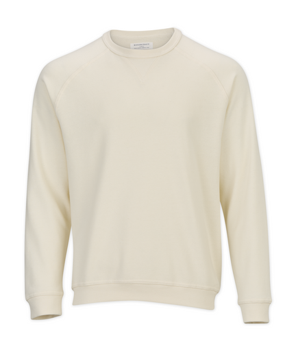 Men's French Terry Crew – French Terry Crewneck Sweatshirt in Natural