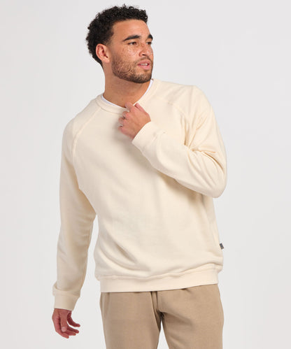 Men's French Terry Crew – French Terry Crewneck Sweatshirt in Natural