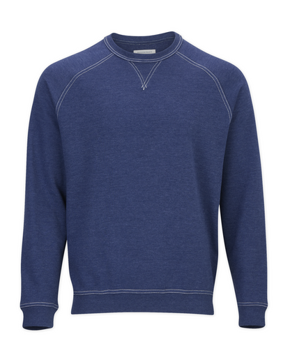 Men's French Terry Crew – French Terry Crewneck Sweatshirt in Navy Heather