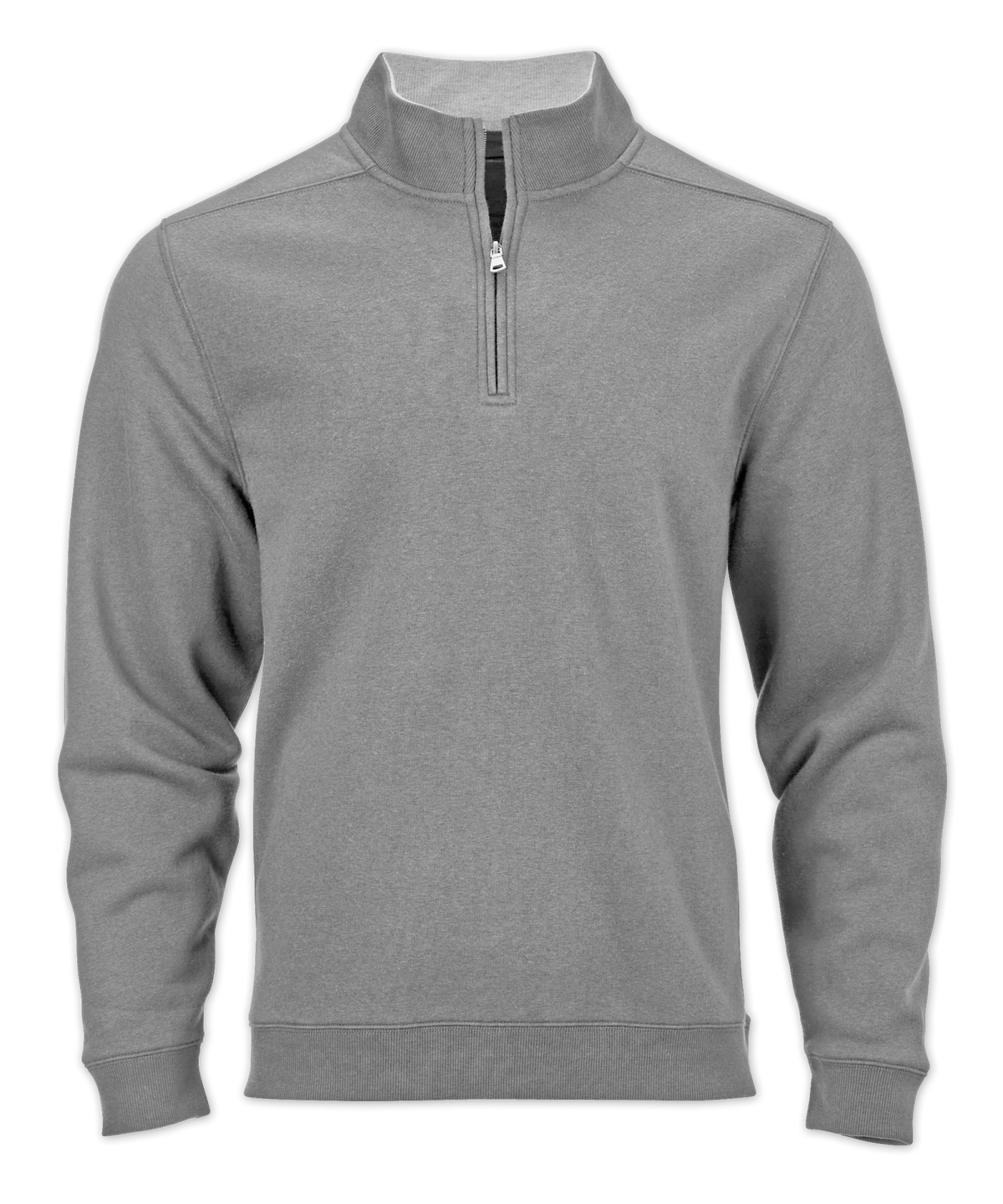 Men's Quarter Zip Fleece Pullover – Cozy Fleece 1/4 Zip Sweatshirt in Oxford Heather