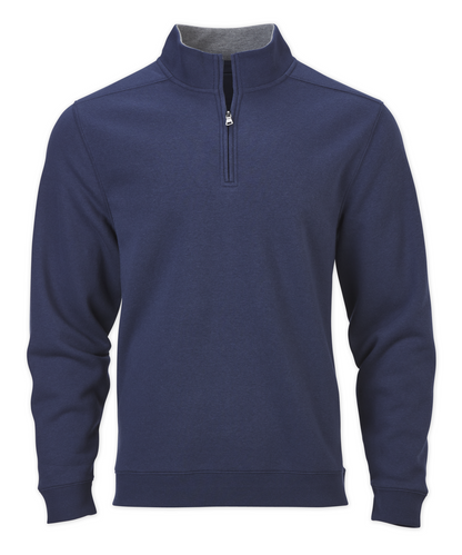 Men's Quarter Zip Fleece Pullover – Cozy Fleece 1/4 Zip Sweatshirt in Navy