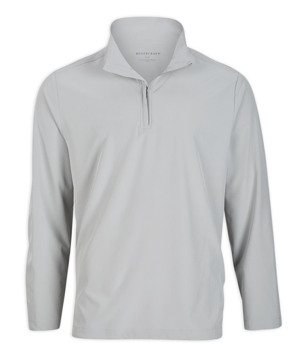 Men's Stretch Woven Quarter Zip – Lightweight Stretch 1/4 Zip Pullover in Oxford