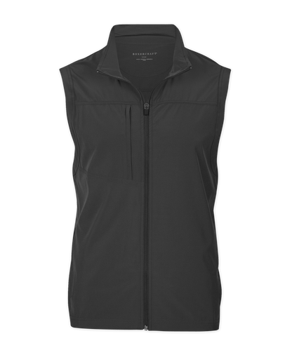 Men's Stretch Woven Vest – Lightweight Stretch Woven Vest in Black