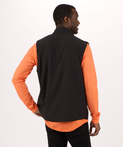 Men's Stretch Woven Vest – Lightweight Stretch Woven Vest in Black