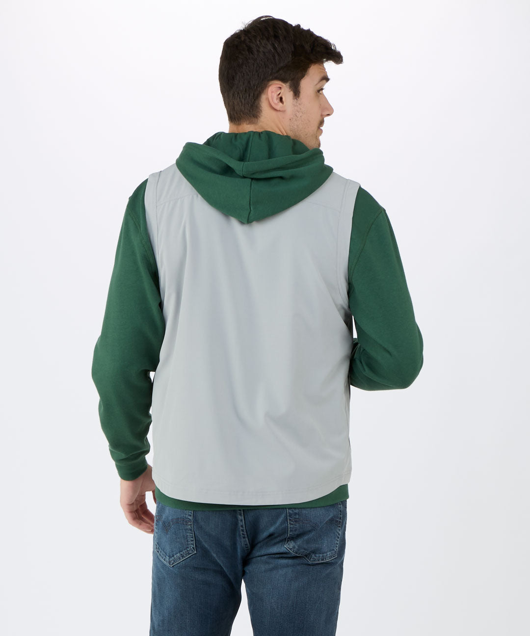 Men's Stretch Woven Vest – Lightweight Stretch Woven Vest in Oxford