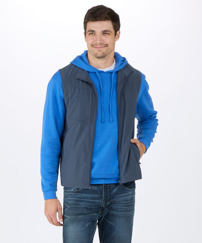 Men's Stretch Woven Vest – Lightweight Stretch Woven Vest in Castlerock