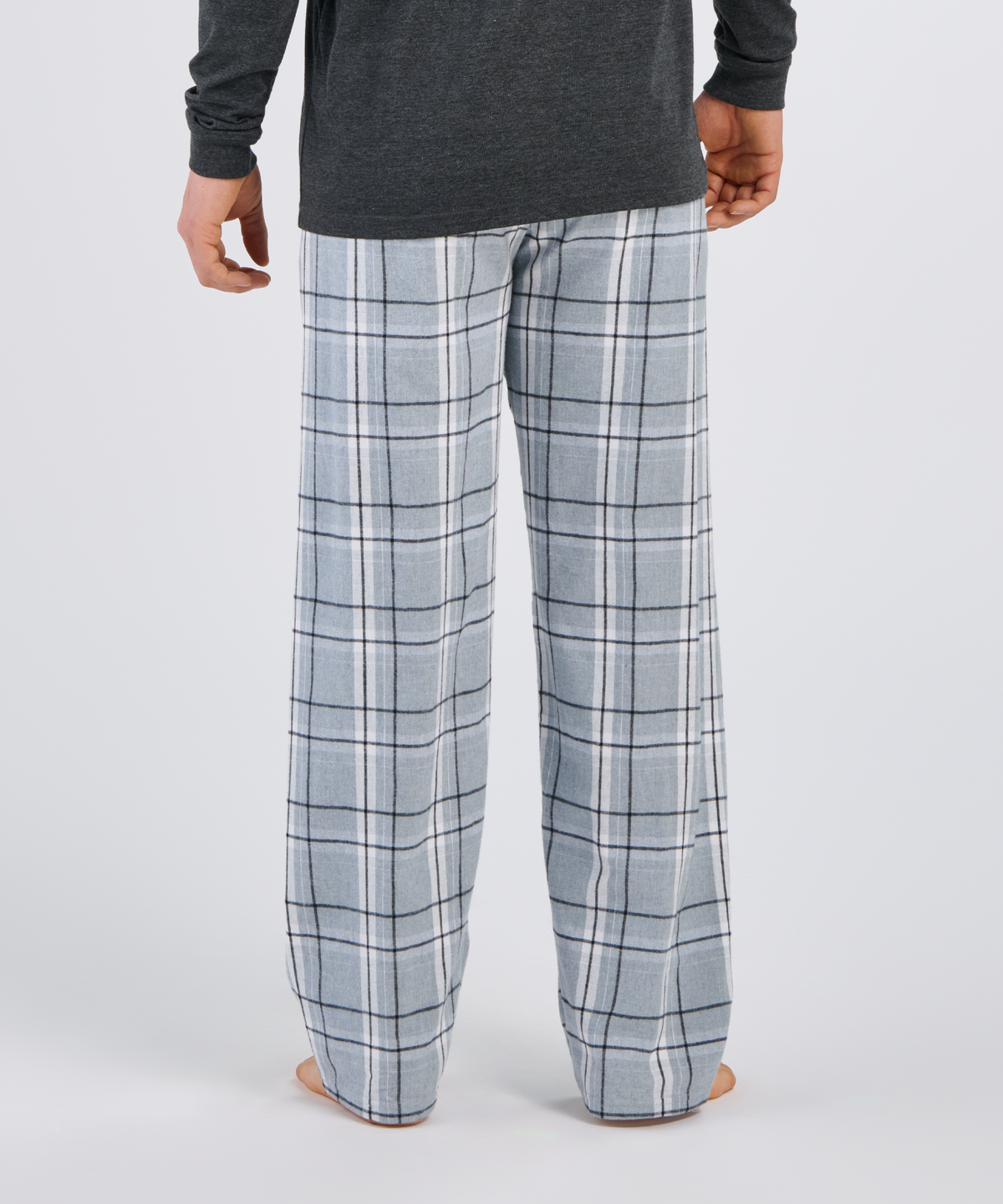 Boxercraft BM6624 Men's Harley Flannel Pants - Oxford Carnegie Plaid - Back | Oxford Carnegie Plaid