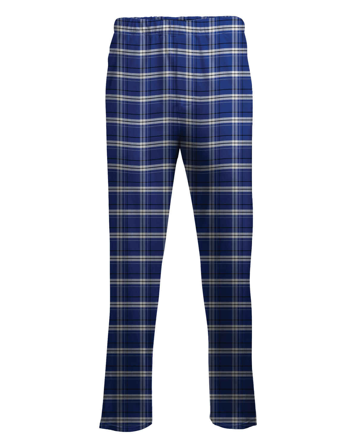 Boxercraft BM6624 Men's Harley Flannel Pants - Electric Royal Carnegie Plaid - Ghost Front | Electric Royal Carnegie Plaid