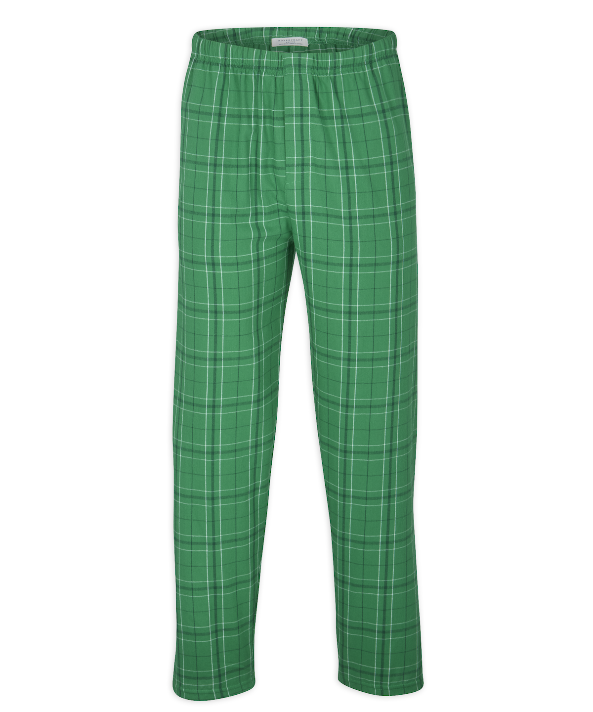 Boxercraft BM6624 Men's Harley Flannel Pants - Kelly Field Day Plaid - Ghost Front | Kelly Field Day Plaid