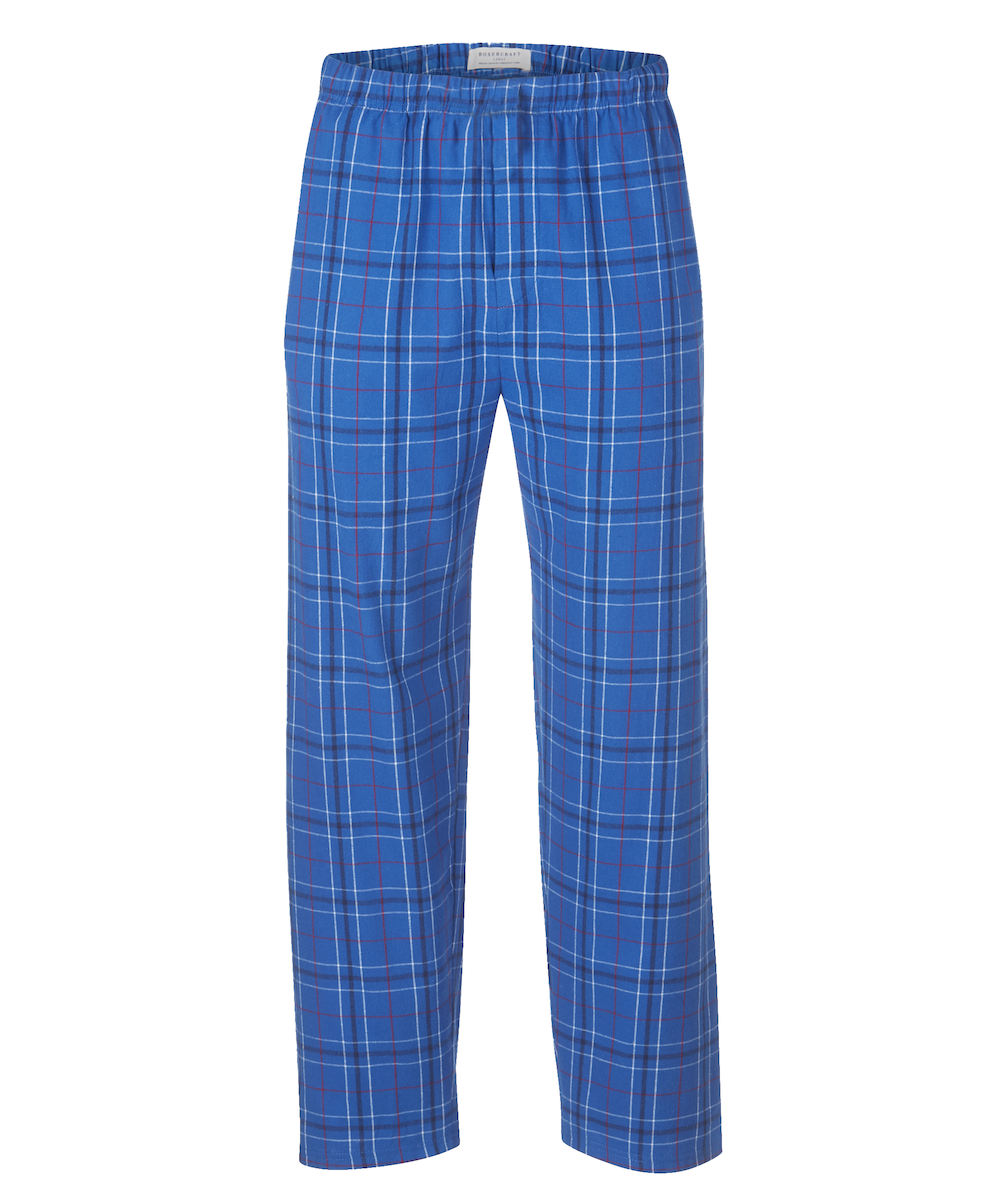 Boxercraft BM6624 Men's Harley Flannel Pants - Royal Field Day Plaid - Ghost Front | Royal Field Day Plaid