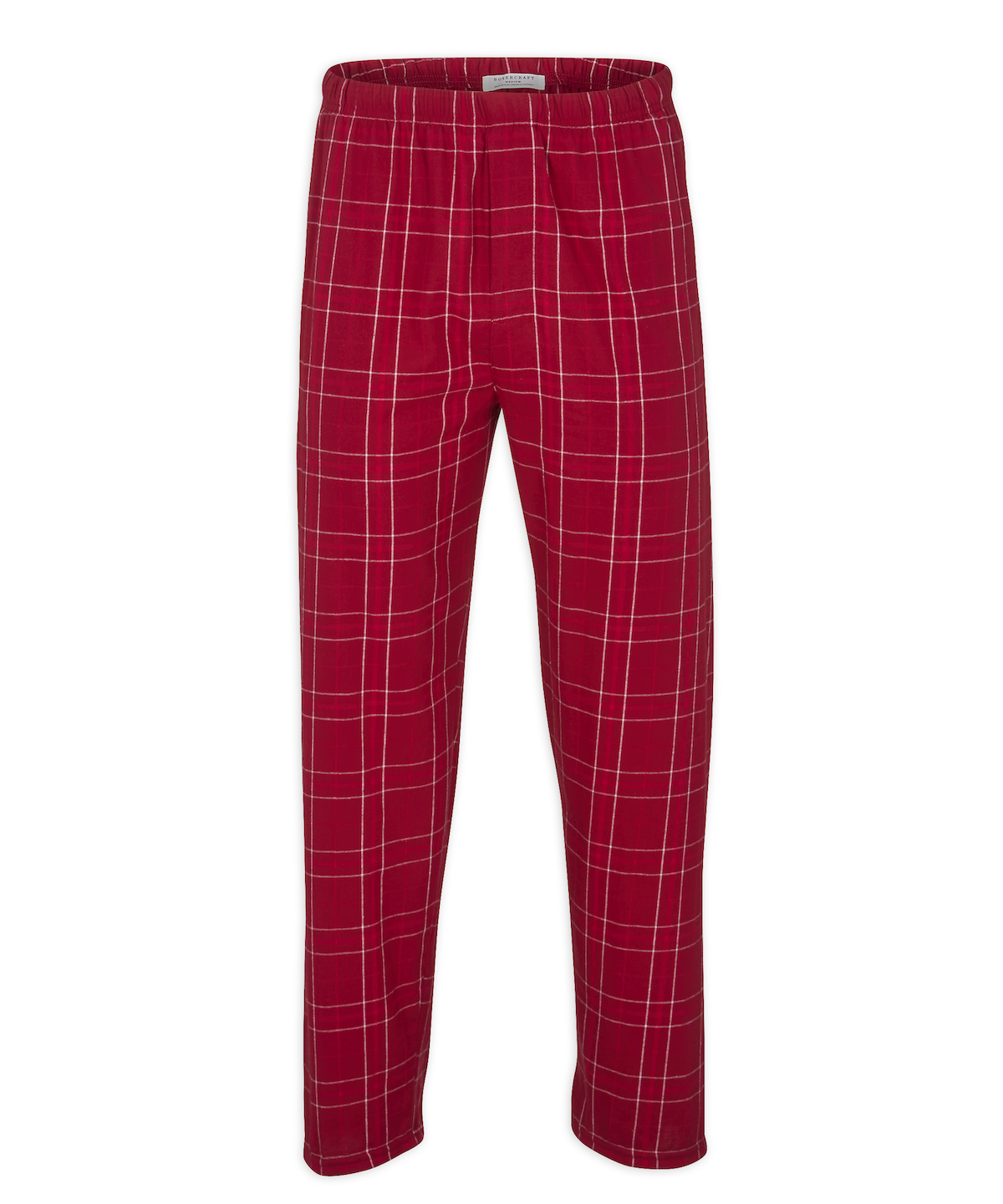 Boxercraft BM6624 Men's Harley Flannel Pants - Crimson Field Day Plaid - Ghost Front | Crimson Field Day Plaid