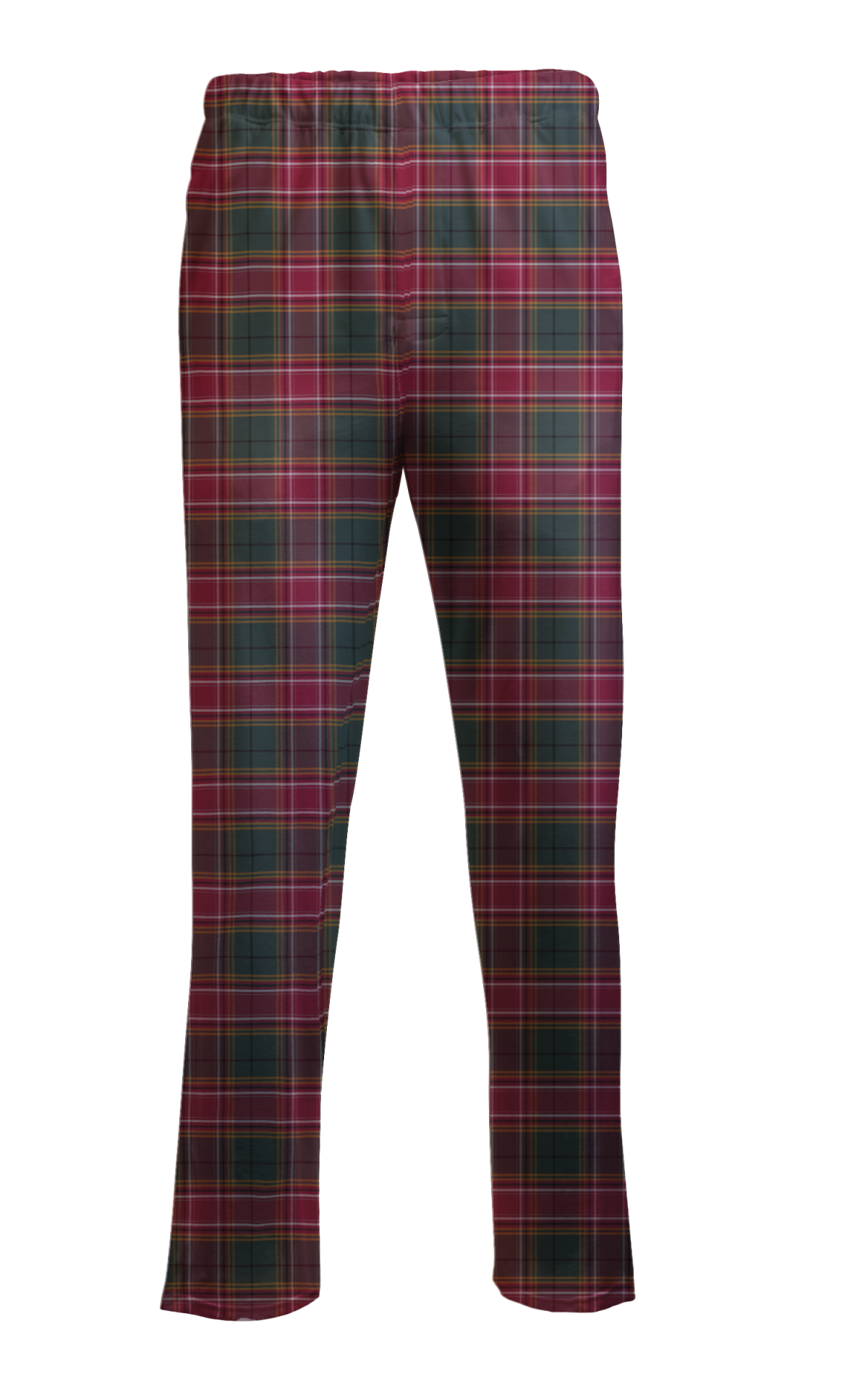 Boxercraft BM6624 Men's Harley Flannel Pants - Poinsettia Plaid - Ghost Front | Poinsettia Plaid