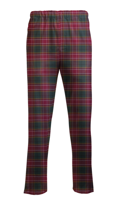 Boxercraft BM6624 Men's Harley Flannel Pants - Poinsettia Plaid - Ghost Front | Poinsettia Plaid