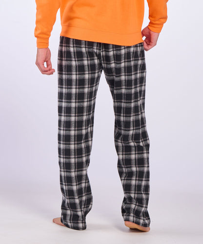Boxercraft BM6624 Men's Harley Flannel Pants - Heritage Black Plaid - Back | Heritage Black Plaid