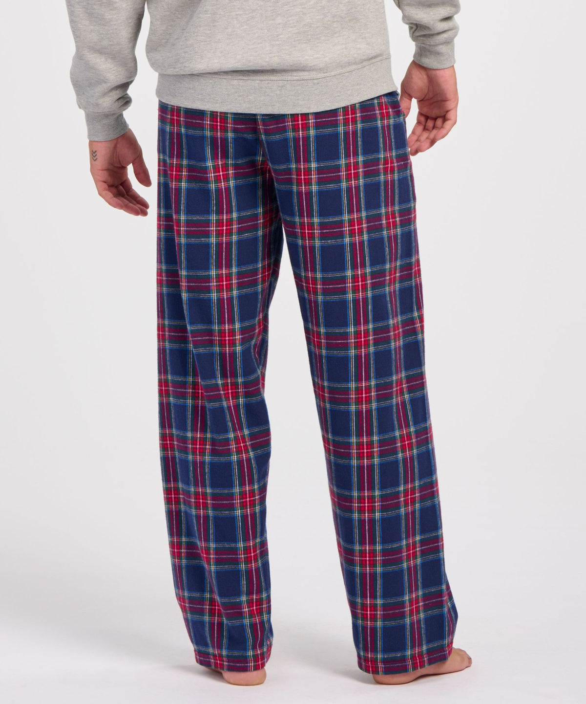 Boxercraft BM6624 Men's Harley Flannel Pants - Yuletide Plaid - Back | Yuletide Plaid