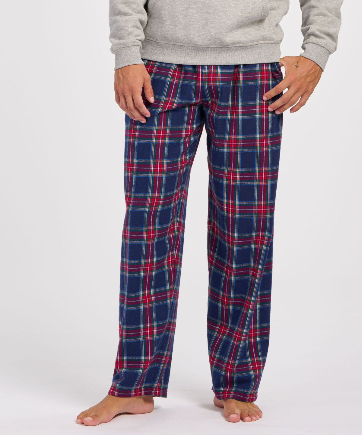 Boxercraft BM6624 Men's Harley Flannel Pants - Yuletide Plaid - Front | Yuletide Plaid