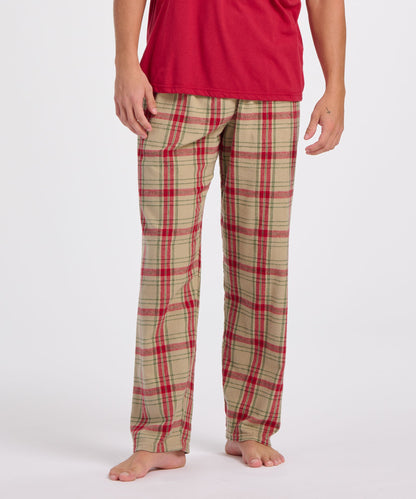 Boxercraft BM6624 Men's Harley Flannel Pants - Reindeer Plaid - Front | Reindeer Plaid