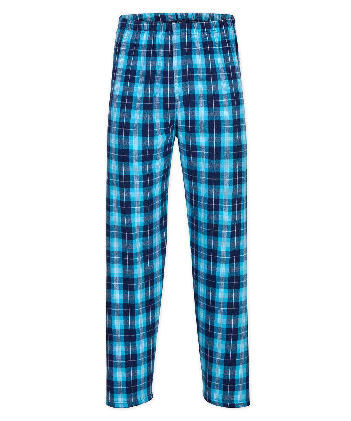Boxercraft BM6624 Men's Harley Flannel Pants - Snow Plaid - Ghost Front | Snow Plaid