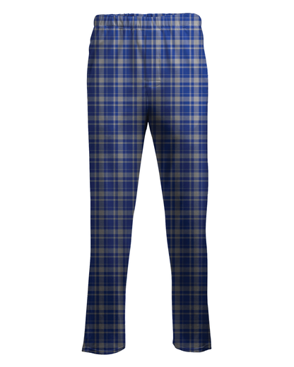 Boxercraft BM6624 Men's Harley Flannel Pants - Electric Royal Jordan Plaid - Ghost Front | Electric Royal Jordan Plaid