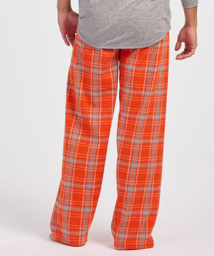 Boxercraft BM6624 Men's Harley Flannel Pants - Burnt Orange Kingston - Back | Burnt Orange Kingston