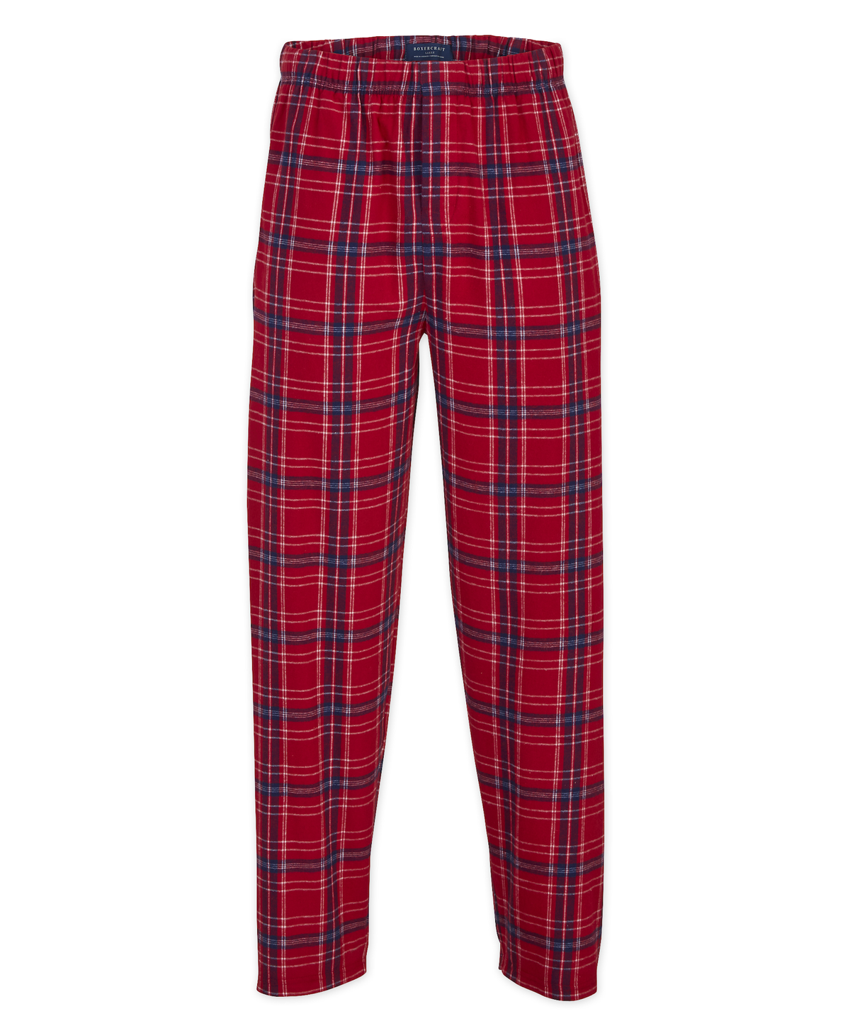 Boxercraft BM6624 Men's Harley Flannel Pants - Brick Red Kingston - Ghost Front | Brick Red Kingston