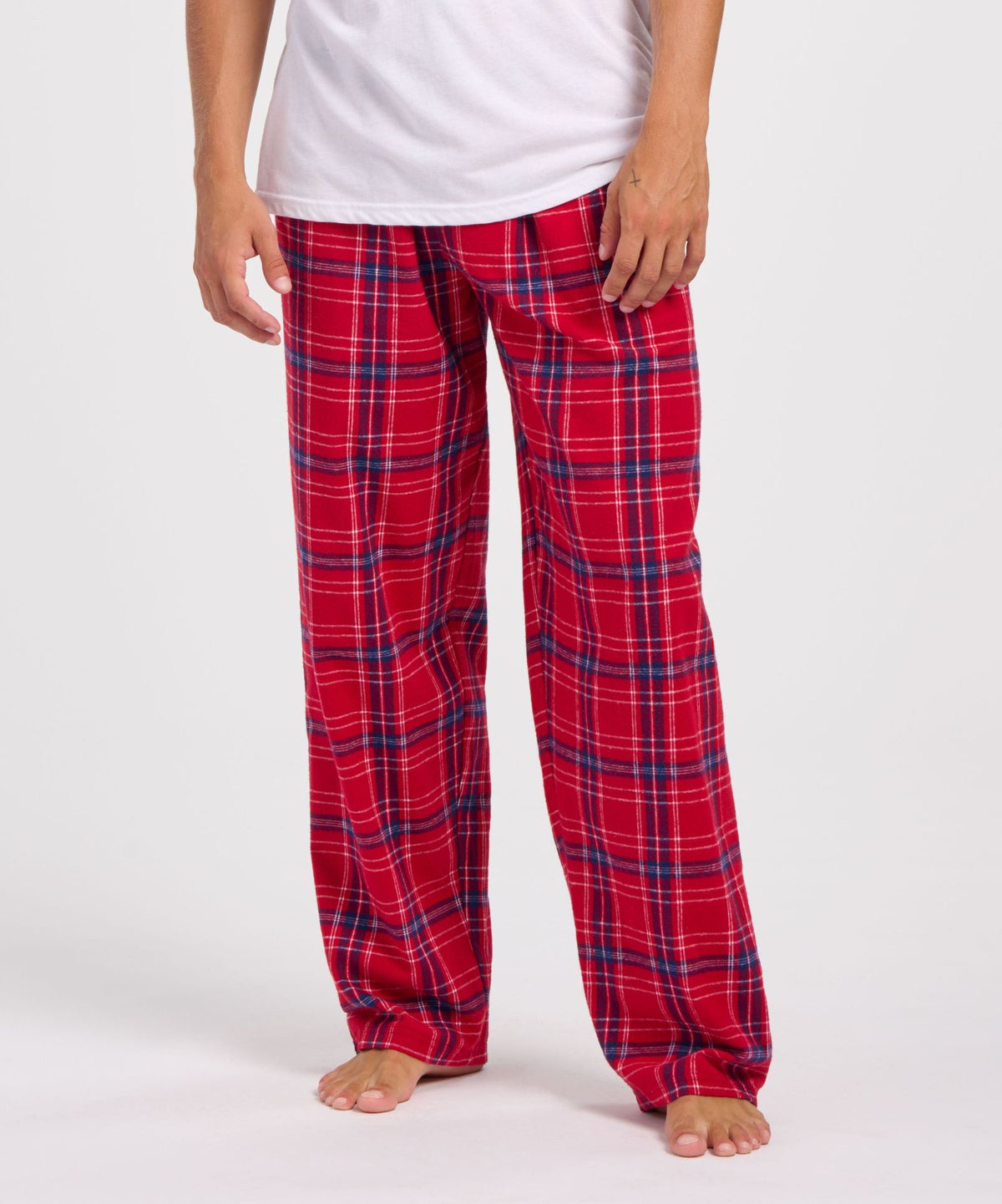 Boxercraft BM6624 Men's Harley Flannel Pants - Brick Red Kingston - Front | Brick Red Kingston