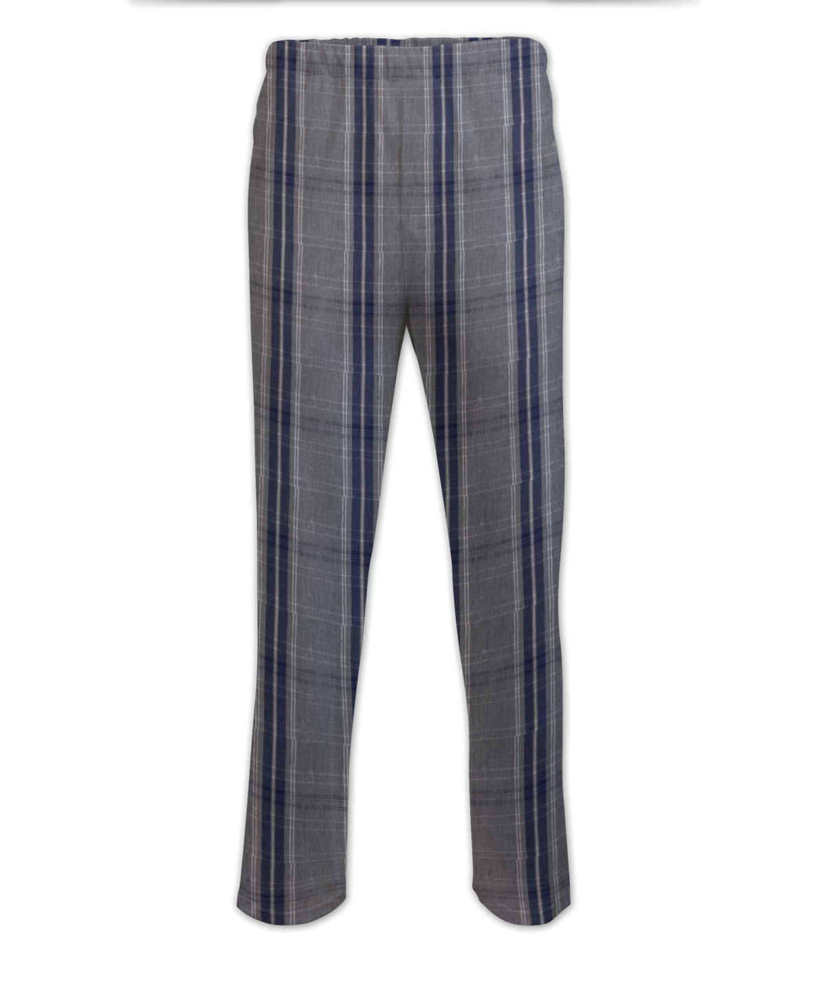 Boxercraft BM6624 Men's Harley Flannel Pants - Oxford/Navy Kingston - Ghost Front | Oxford/Navy Kingston