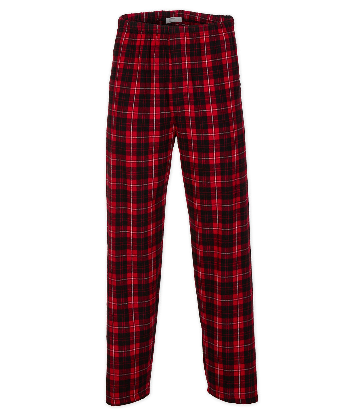 Boxercraft BM6624 Men's Harley Flannel Pants - Red/Black Plaid - Ghost Front | Red/Black Plaid