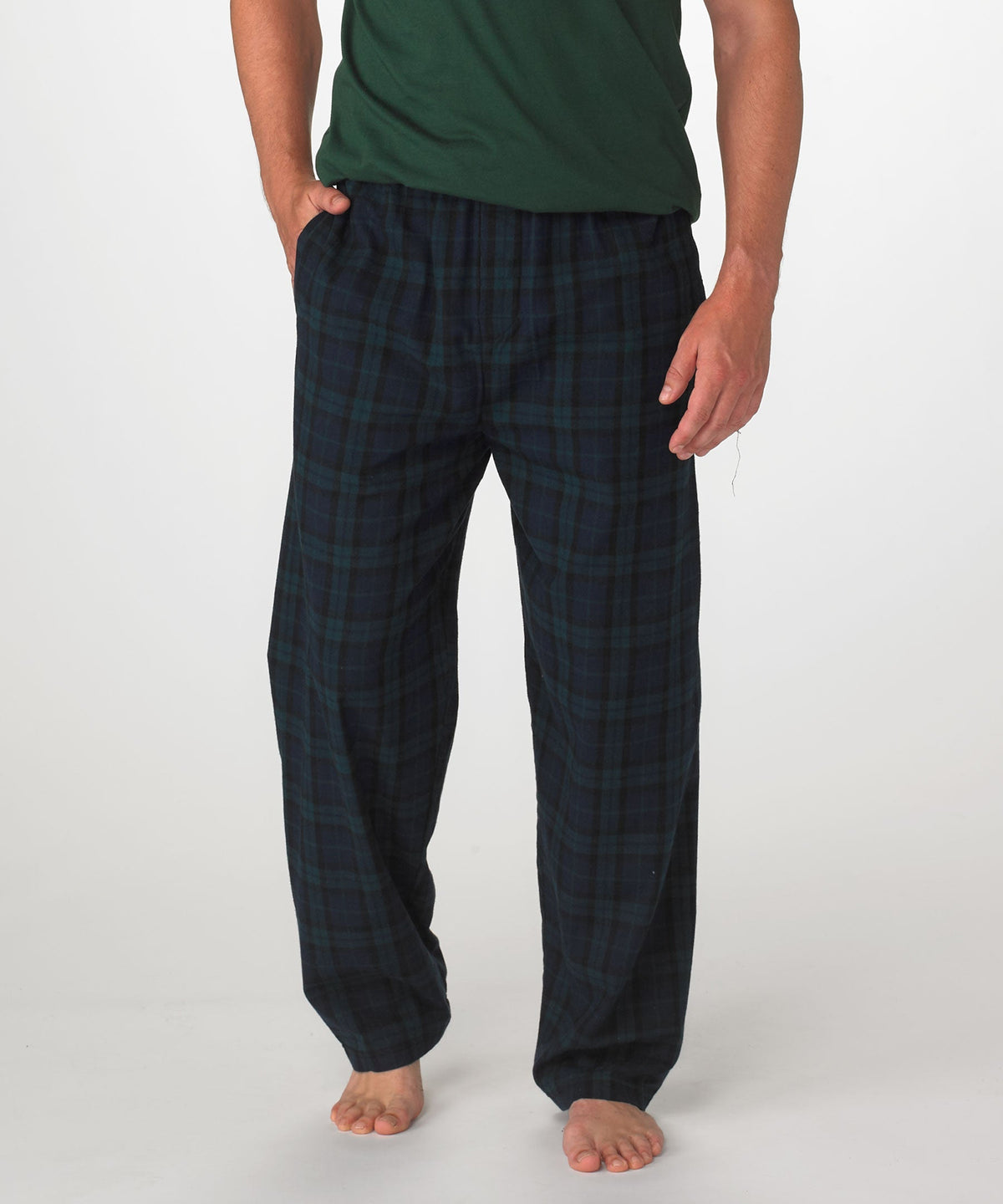 Boxercraft BM6624 Men's Harley Flannel Pants - Scottish Tartan - Front | Scottish Tartan