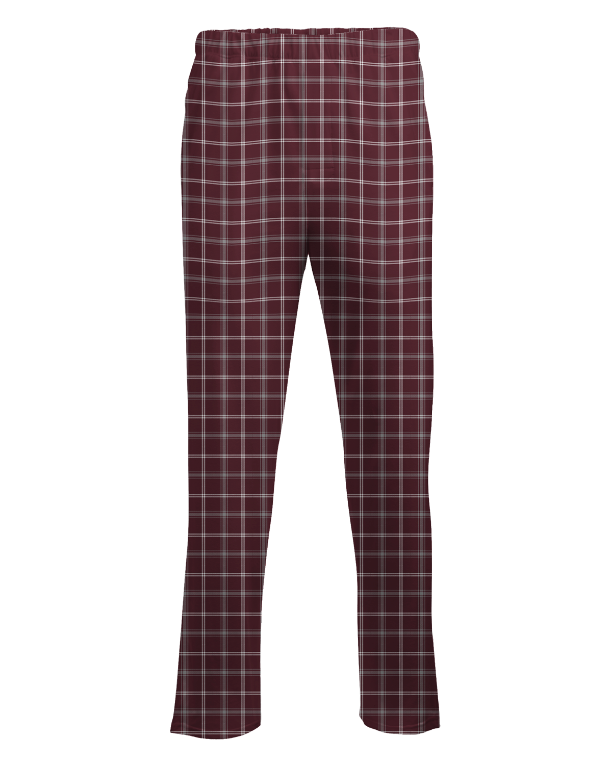 Boxercraft BM6624 Men's Harley Flannel Pants - Varsity Maroon/Oxford - Ghost Front | Varsity Maroon/Oxford