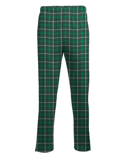 Boxercraft BM6624 Men's Harley Flannel Pants - Varsity Green/White - Ghost Front | Varsity Green/White