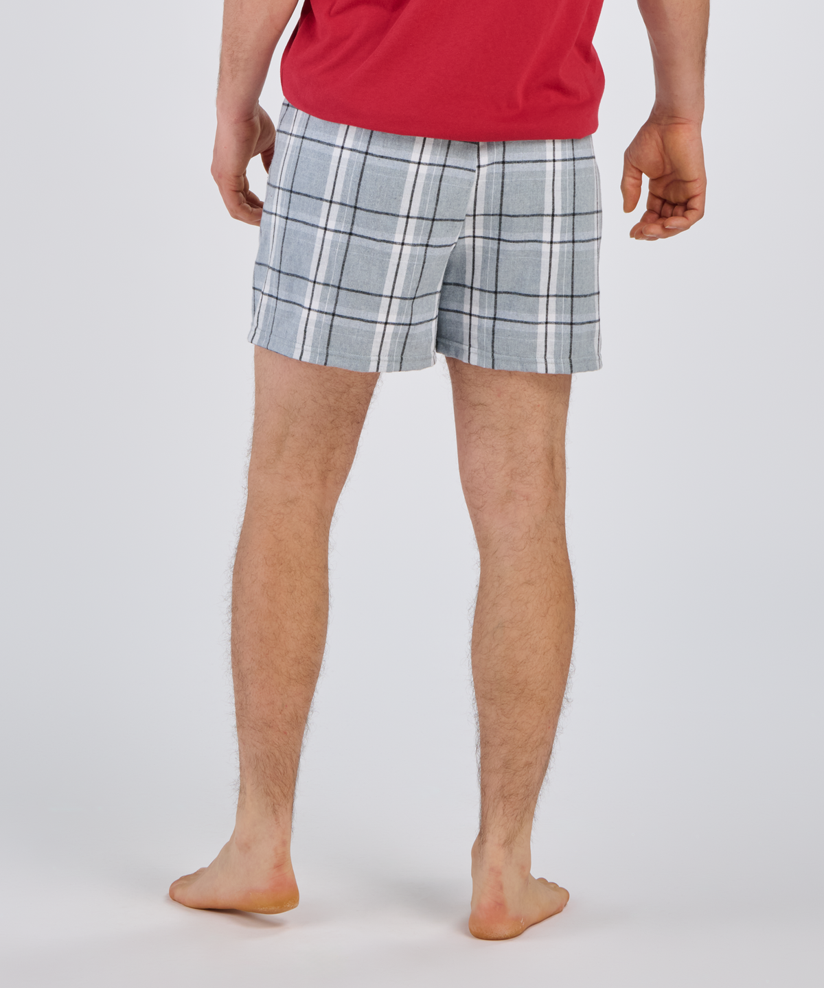 Boxercraft BM6701 Men's Flannel Boxer Shorts - Oxford Carnegie Plaid - Back | Oxford Carnegie Plaid