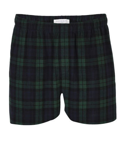 Boxercraft BM6701 Men's Flannel Boxer Shorts - Scottish Tartan - Ghost Front | Scottish Tartan