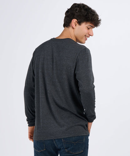 BU3102 Essential Long Sleeve Tee - Charcoal - Back | Charcoal