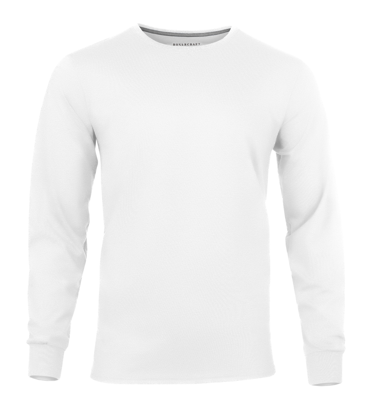 BU3102 Essential Long Sleeve Tee - White - Ghost Front | White