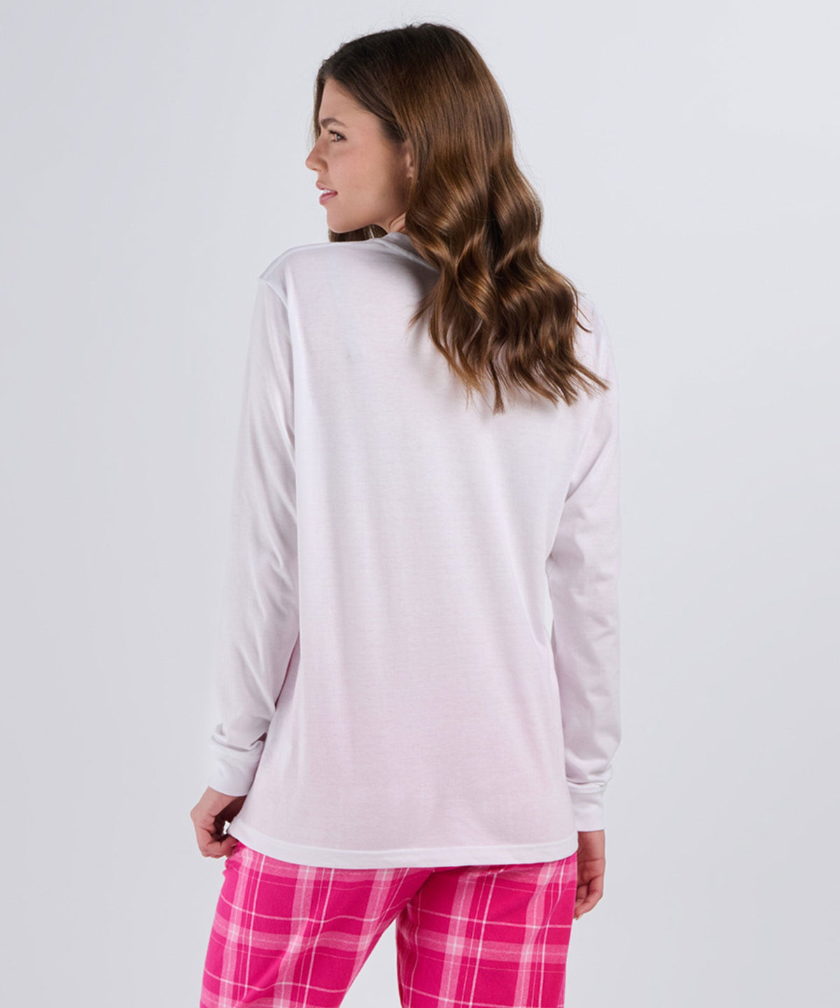 BU3102 Essential Long Sleeve Tee - White - Back | White