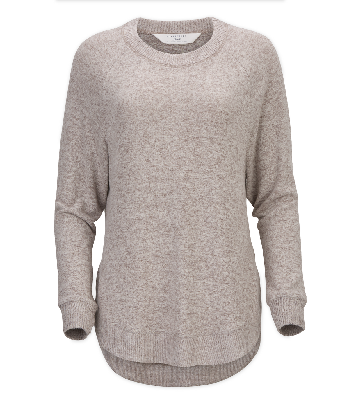 Women's Cuddle Oversized Crew – Ultra-Soft Oversized Crewneck Sweater in Espresso Heathe