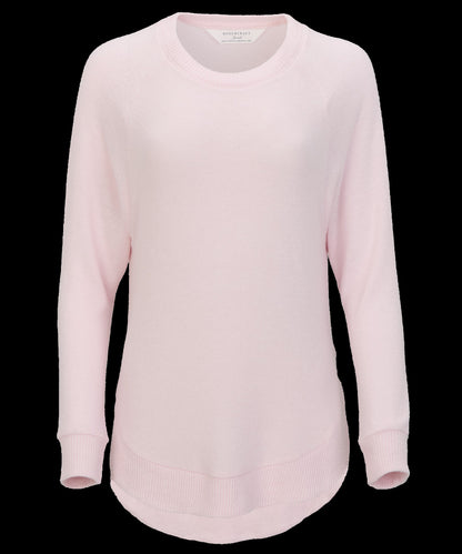 Women's Cuddle Oversized Crew – Ultra-Soft Oversized Crewneck Sweater in Pink Serenity