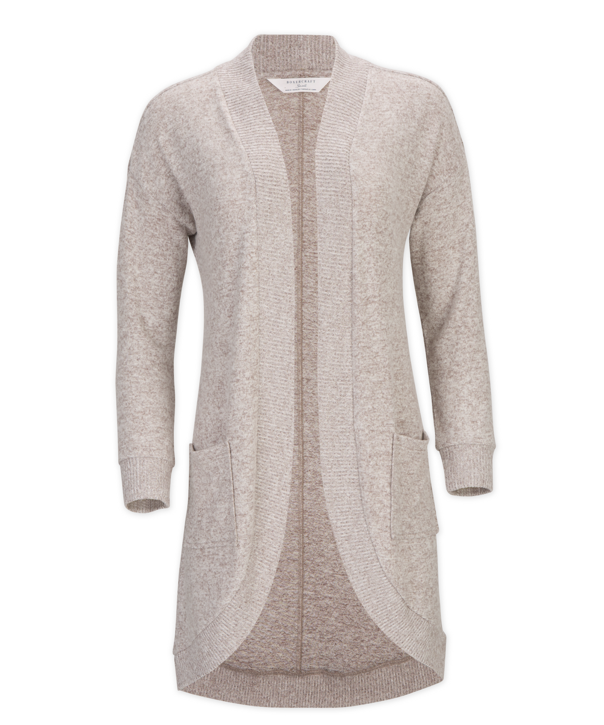 Women's Cuddle Cardigan – Ultra-Soft Open-Front Cardigan Sweater in Espresso Heathe